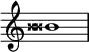  {
\override Score.TimeSignature #'stencil = ##f
\relative c'' {
  \clef treble \time 1/1 \tweak Accidental.stencil #ly:text-interface::print \tweak Accidental.text \markup { \concat { \doublesharp \doublesharp}} bis1
} }