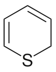 Skeletal formula of 2H-Thiopyran