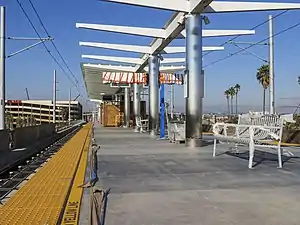 Aviation/Century station under construction in January 2021