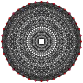 2{3}2{3}2{4}10,  or , with 40 vertices, 600 edges, 4000 faces, and 10000 cells