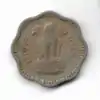 Ten paise coin, 1957, observe