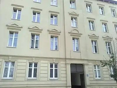 Facade on the street