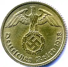 Prewar 10 ℛ︁₰ (obverse)