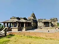 Another view, showing the secondary Jain shrine north of the Greater Jain temple of Lakkundi