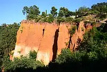 Ochre rocks in Roussillon