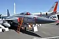 JF-17 Thunder from the No. 16 Squadron on display with the Squadron mascot "Black Panther" painted on its tail