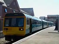 Arriva Trains Wales refurbished 142077 at Penarth