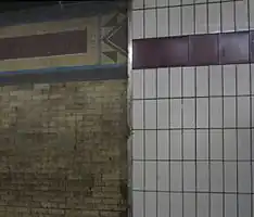 Old and new tiles at the 149th Street – Grand Concourse station