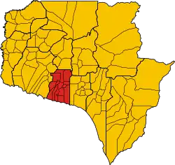 Municipality location in Siem Reap Province