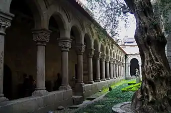 Oliveira Church in Guimarães and its magnificent cloister with intricate capital carvings.