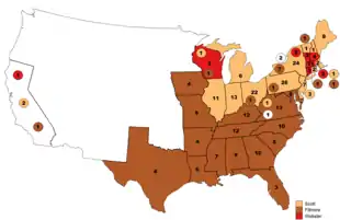 1st presidential ballot (Fillmore's peak)