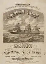 Cover of sheet music for Inman Line March, performed at the jubilee