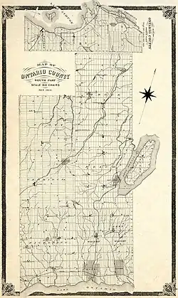 Ontario County Map (1877)