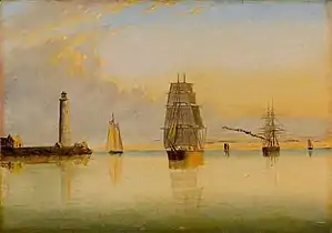 Morning Off Boston Light, 1879