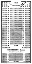 Seating chart, 1880s