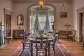 Dining room of West End mansion at Hardman Farm near Helen, GA