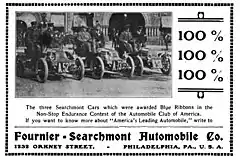 1902 Fournier-Searchmont advertisement in The Automobile Review