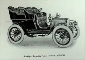 1904 Phelps 25-hp Touring Car from brochure