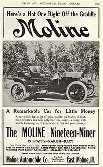 1909 Moline (Nineteen-Niner) Model K