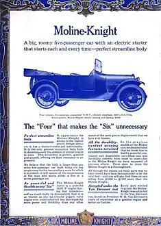 1914 Moline-Knight 50 Touring