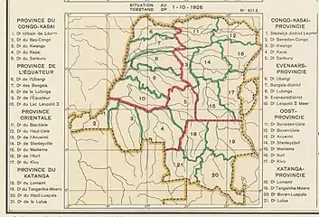 1926 provinces and districts