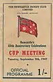 Front page 1947 NJC Newcastle Cup racebook