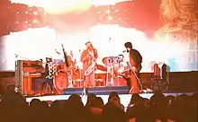 Burton (far left) on the piano performing during a 1972 Roland Kirk's concert in Coventry, UK