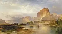 Thomas Moran (1837–1926), Cliffs of Green River, 1874