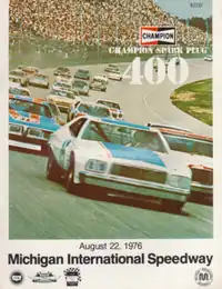 1976 Champion Spark Plug 400 program cover