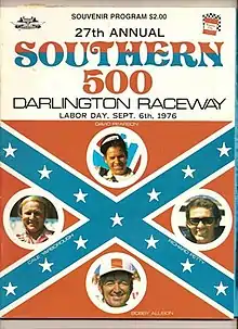 1976 Southern 500 program cover