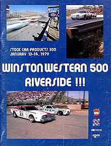 Souvenir magazine cover of the 1979 Winston Western 500