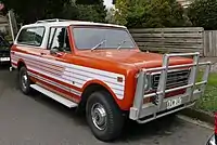 Red 1979 International Scout II