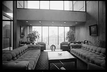 Interior, with view of Faneuil Hall through the window, 1981