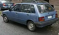 Rear view with different tail lights style. Only applied to Chevrolet Sprint, Canadian Pontiac Firefly and Australian Holden Barina.