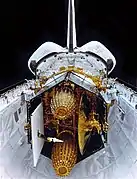 TDRS-C in Space Shuttle Discovery's payload bay