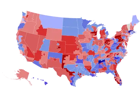 House results shaded by winners share of vote