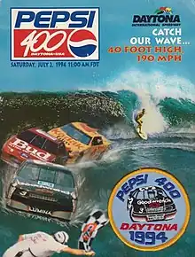 The 1994 Pepsi 400 program cover.