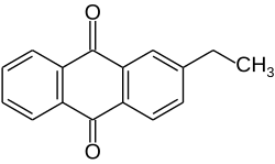 Structural formula of 2-Ethylanthraquinone