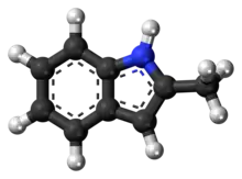 2-Methylindole molecule