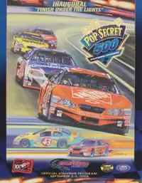 2004 Pop Secret 500 program cover