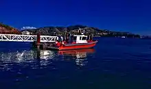 The Tiburon, built through a port security grant, helped extinguish fires on California's islands