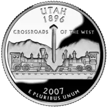 Utah quarter dollar coin