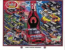 2008 Coca-Cola 600 program cover, made by NASCAR artist Sam Bass. The painting is named "Classic!"