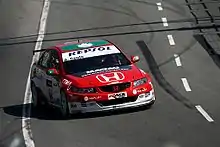 André Couto driving a Honda Accord Euro R for N.Technology at the 2008 Guia Race, the last WTCC race for the team.