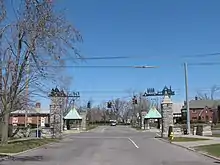 Entranceways at Main Street at Lamarck Drive and Smallwood Drive