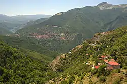 Panoramic view of the village