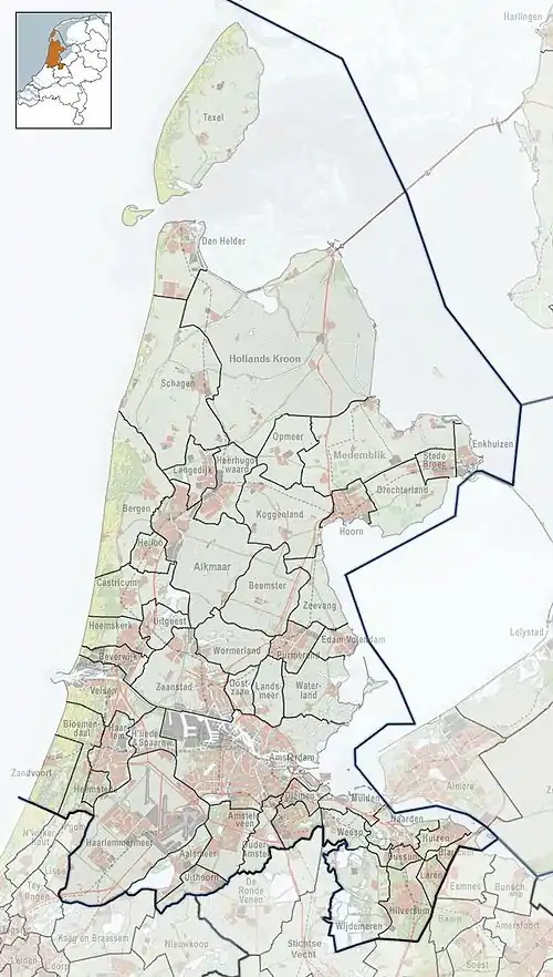 AMS/EHAM is located in North Holland