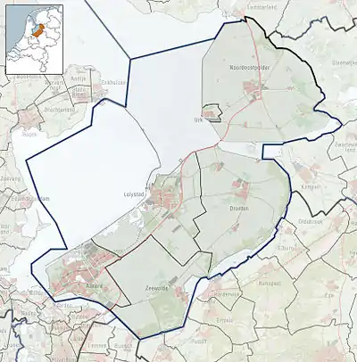 Nagele is located in Flevoland