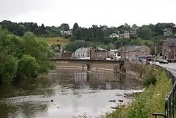 The Ourthe flowing through Comblain-au-Pont