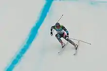 Aksel Lund Svindal racing for the silver medal